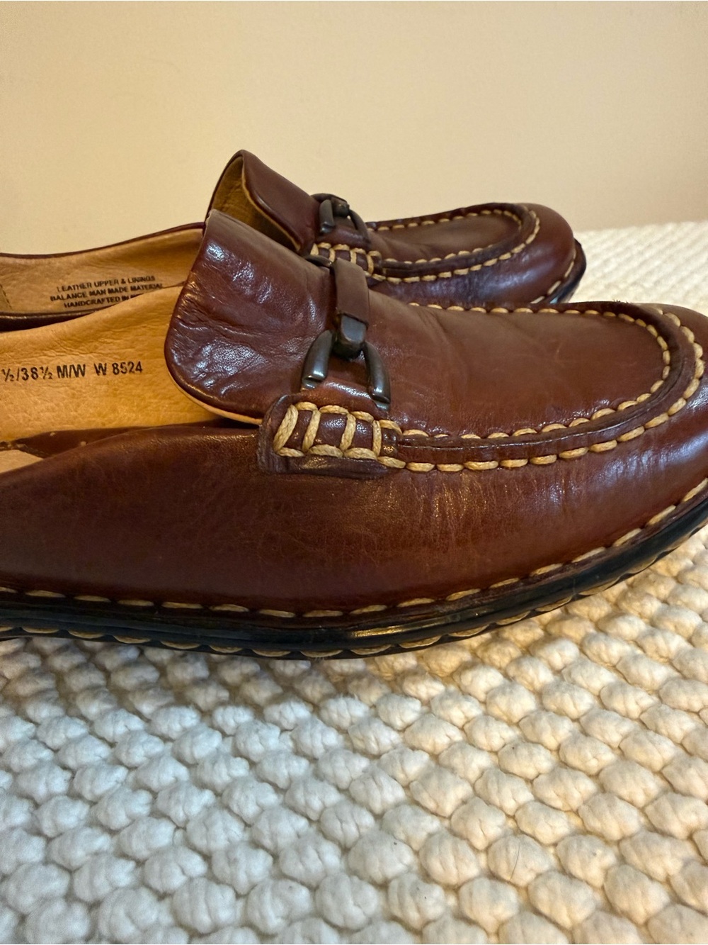 Women’s Brown Leather Loafers - Picture 4 of 6